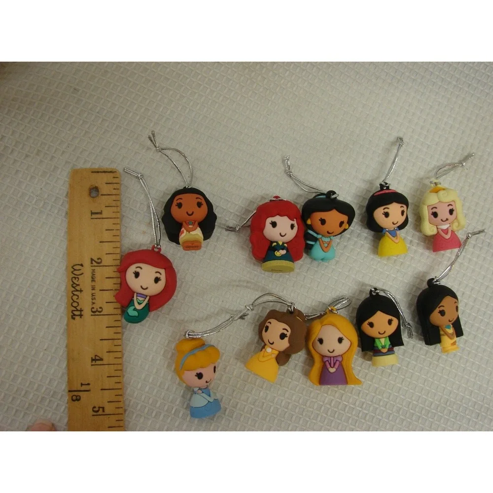 Hallmark 11 Mini Christmas Tree Ornaments Disney Princess Countdown Calendar Set